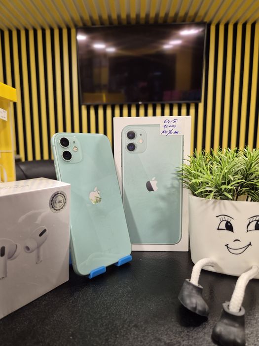 Iphone 11,64гб,100%,Kaspi0-0-24