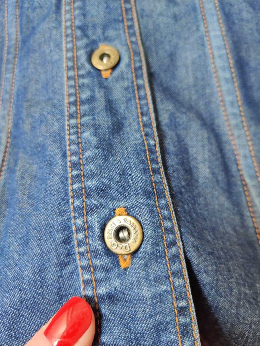 Camasa dama Dolce & Gabbana D&G denim, slim fit, originala, marime M