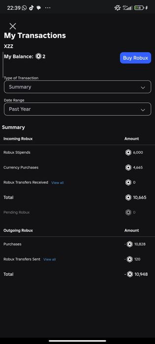 роблокс тотал робукс 1000 аккаунт