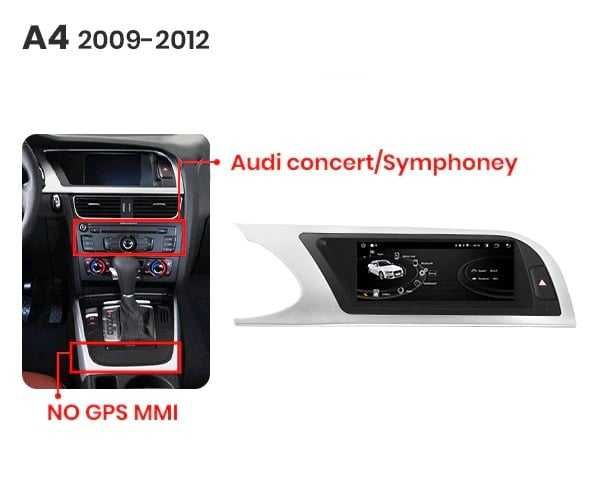 Navigatie Audi A4 B8 2009-2012 Audi MMI3G , Android 14 , 6GB RAM