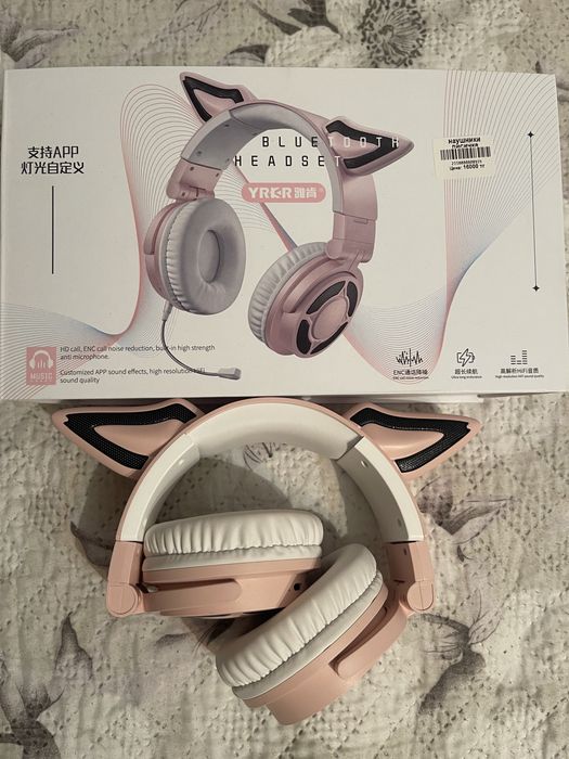 наушники розовые