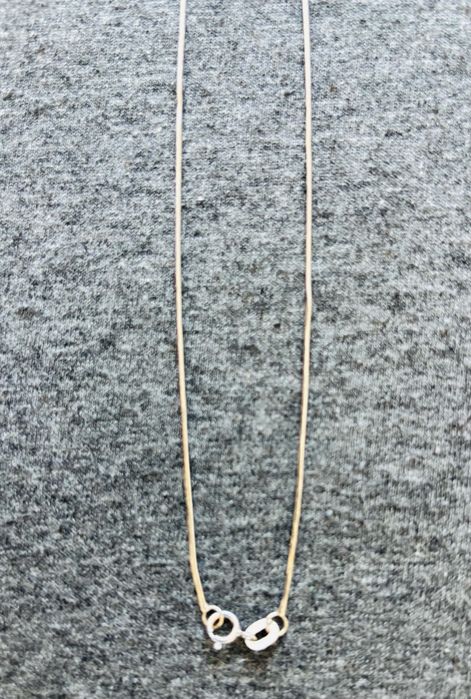 Lant aur alb 18 K/ 750, fara pandantiv