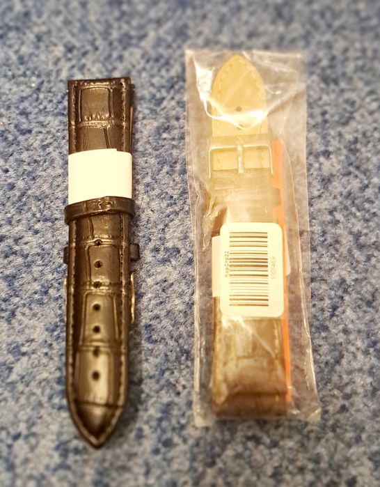 Ремешок на часы, кожаный, 22 мм,  новый