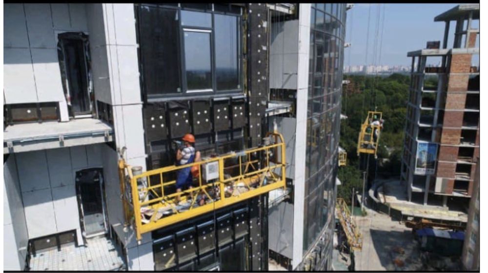 Фасадные работы утепленые стен