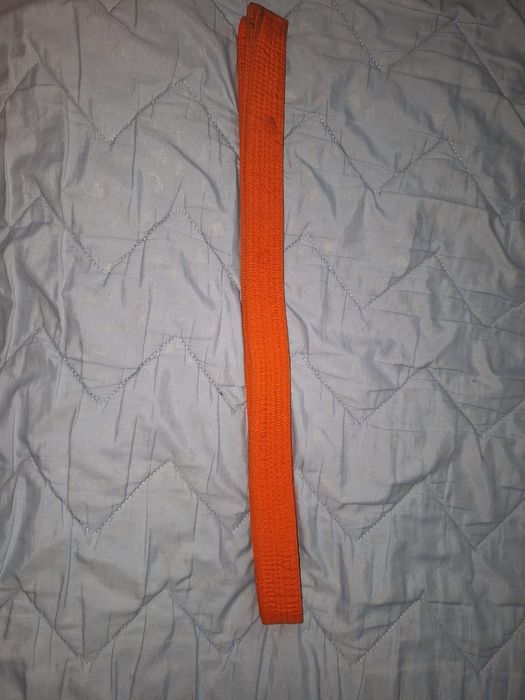 Пояс оранжевый для  кимоно