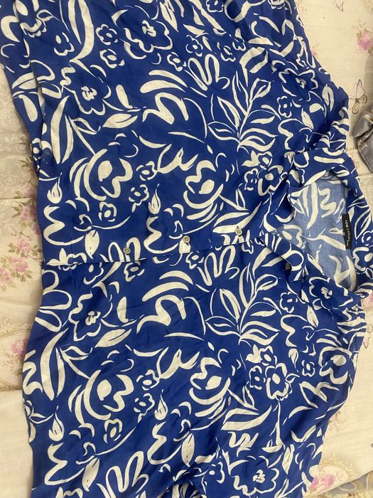 Голубая рубашка,оверсайс