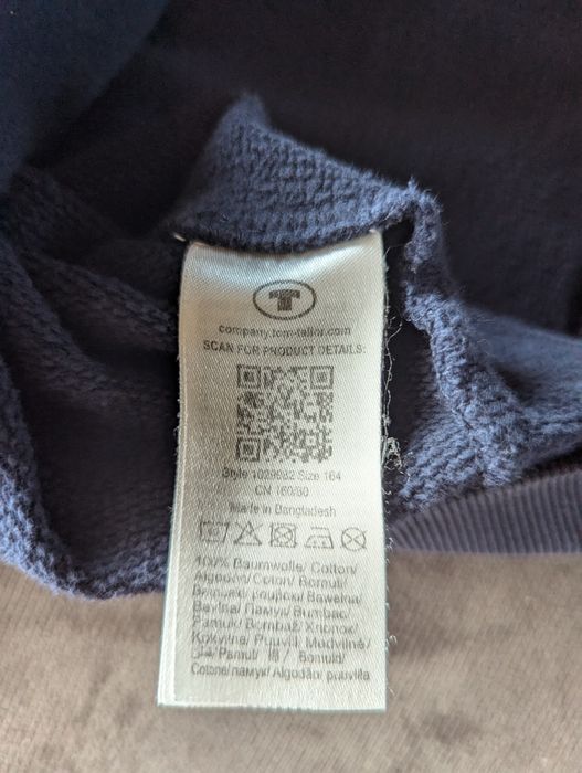 Hanorac cu fermoar Tom Tailor copii - marime 164