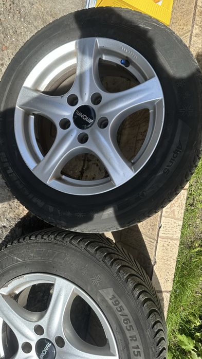 Jante VW / skoda / seat r 15” Cauciucuri bune 5x112