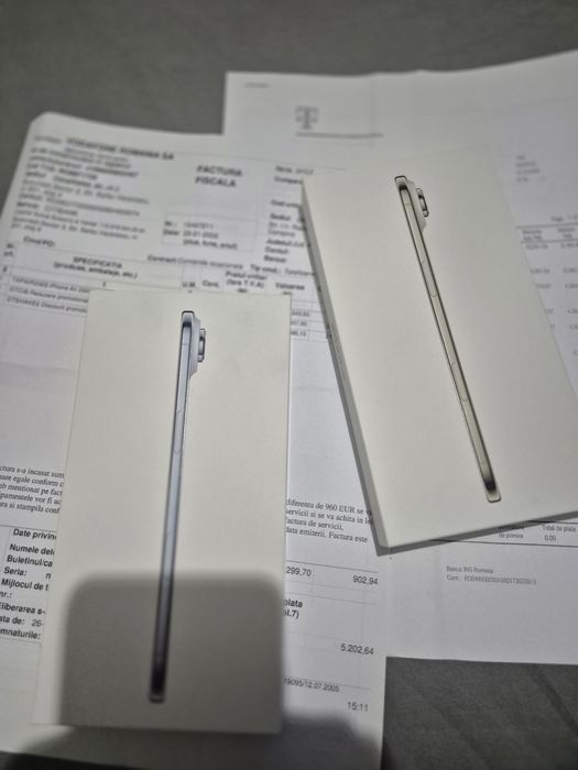 Iphone AIR 256gb - Sigilat - Liber de rețea - Blue/Gold - Factura