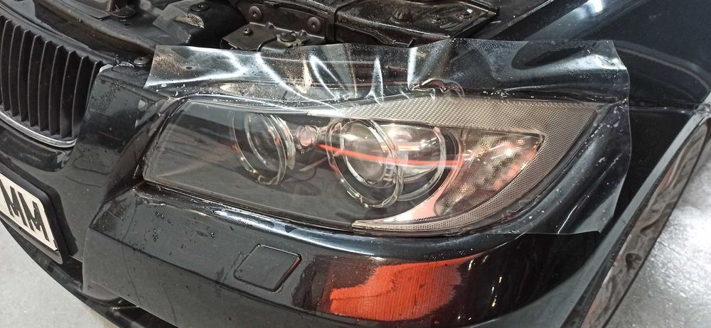 Полиране на фарове, Пастиране на фарове, Поставяне на фолио на фарове