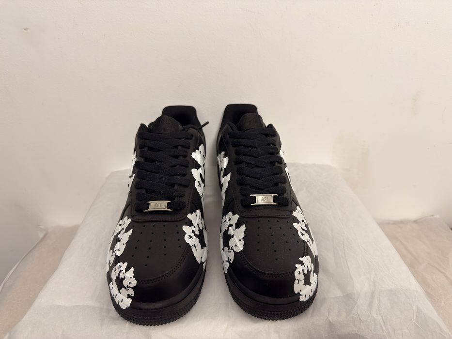 ! Reducere ! Adidasii nike air force 1 custom denim tears