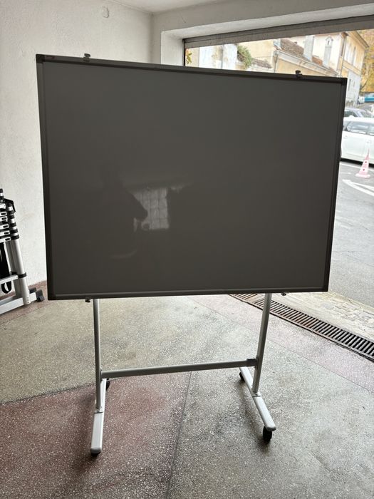 Tabla white board 120x90 cm cu stativ