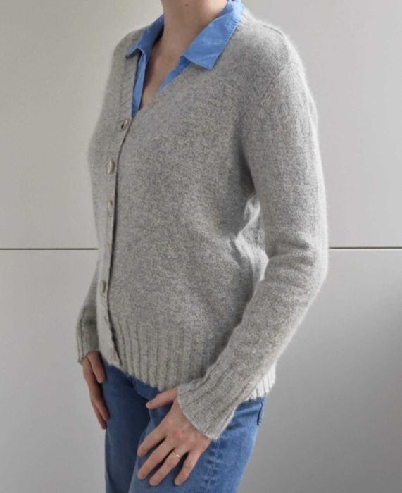 Cardigan angora cu matase