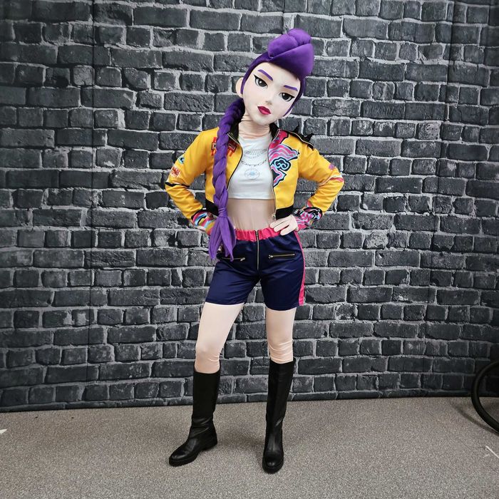 Costum mascotă anime Rumi Kpop Demon Hunters 3D cyber girl premium