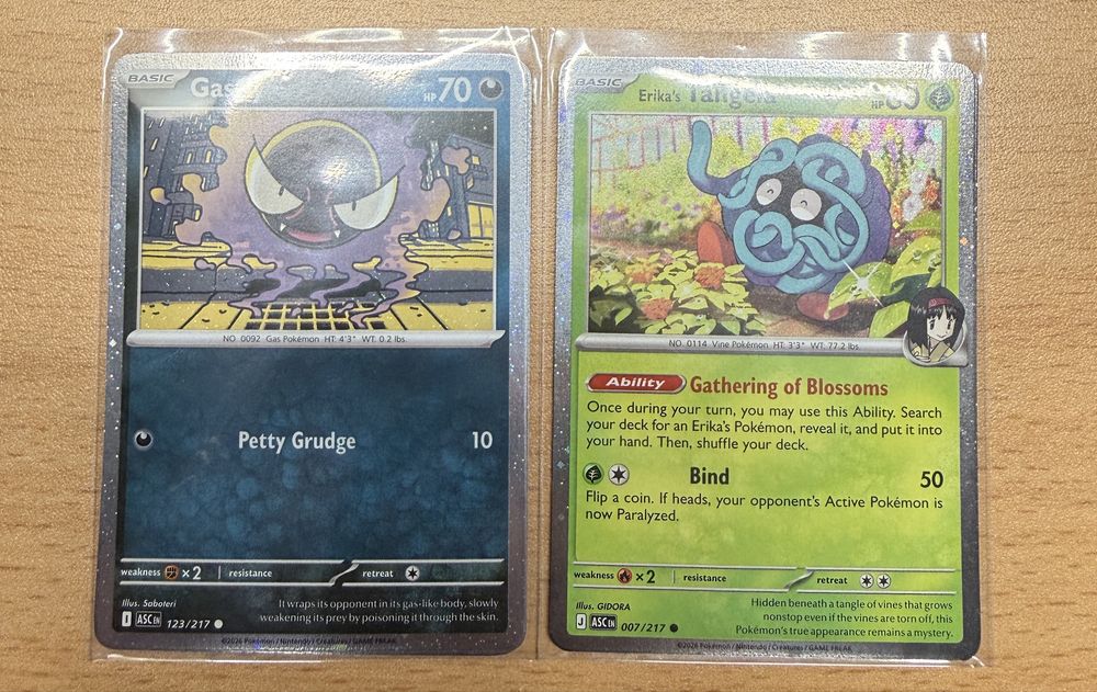 Set 4 cărți Pokémon Cosmos Holo – Ascended Heroes (ENG)