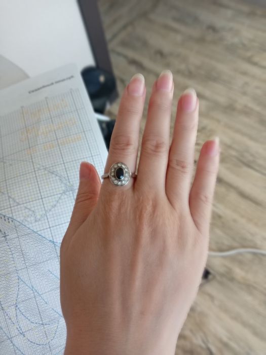 Кольцо женское серебро