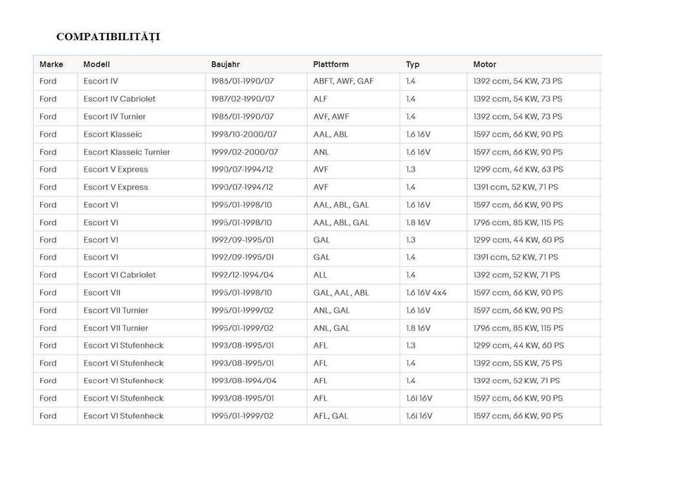 Pompa Benzina FORD FIESTA MK IV '96 - '99