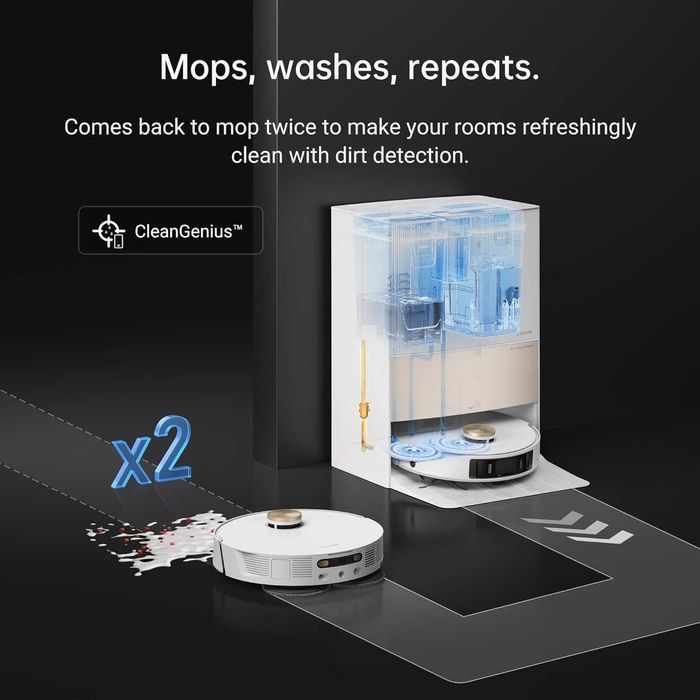 Прахосмукачка робот Dreame L20 Ultra AI видео Mop Self Cleaning 7000Pa