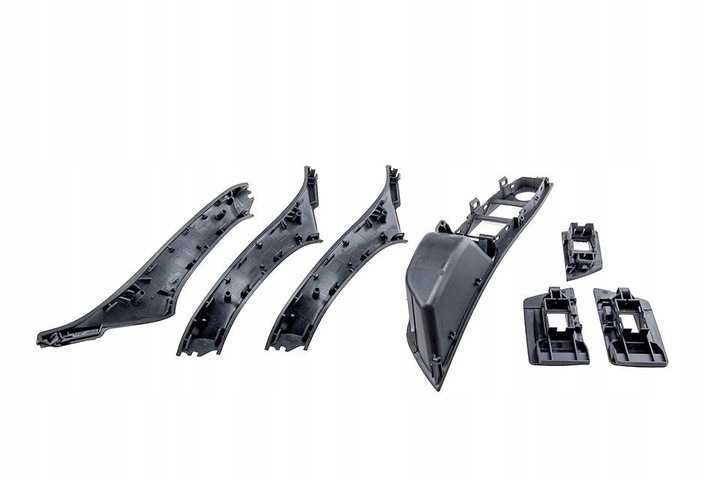 Комплект вътрешни дръжки за BMW 5 / F10 / F11 / 2010 - 2017 Черен
