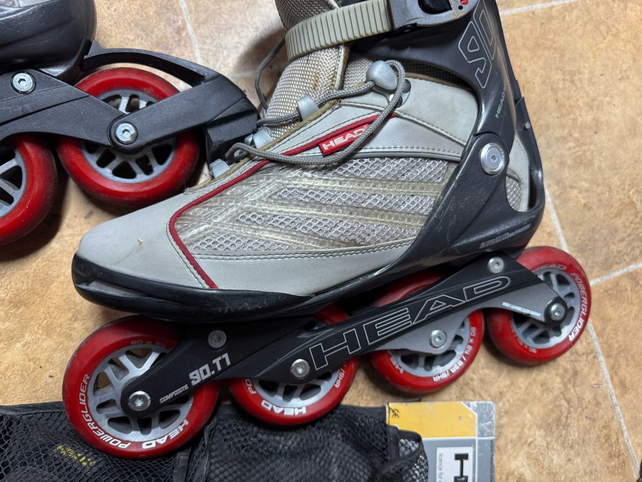 Ролери HEAD 90-T1 size:41 + наколенки Head size:M