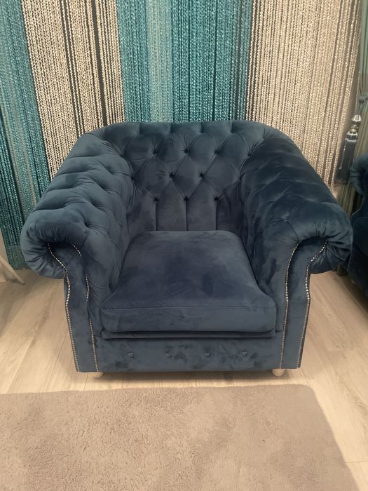 Fotoliu living de catifea