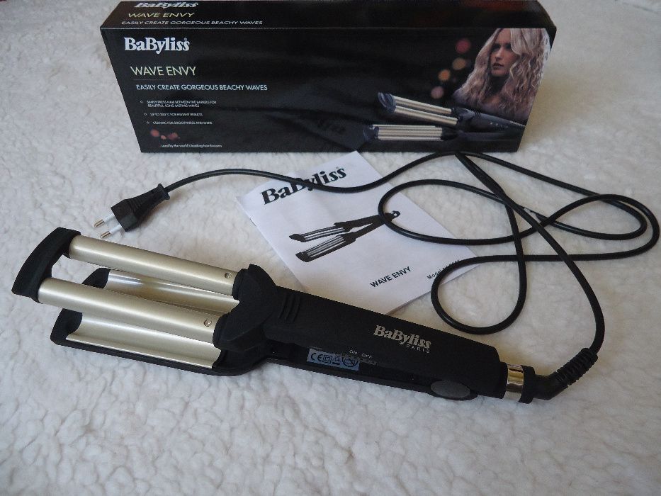 Placa tripla ceramica profesionala Babyliss titaniu antistatic