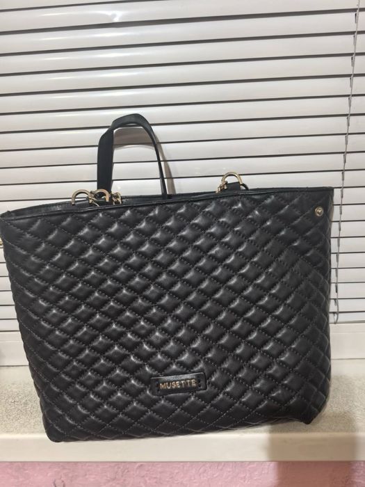 Естествена кожа чанта musette