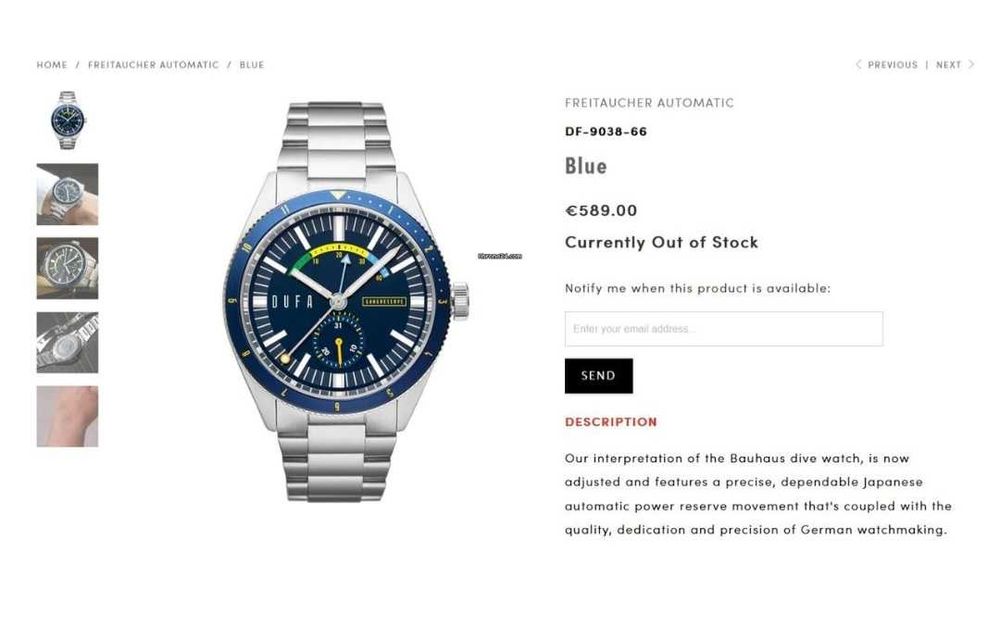 Ceas DUFA Freitaucher Automatic