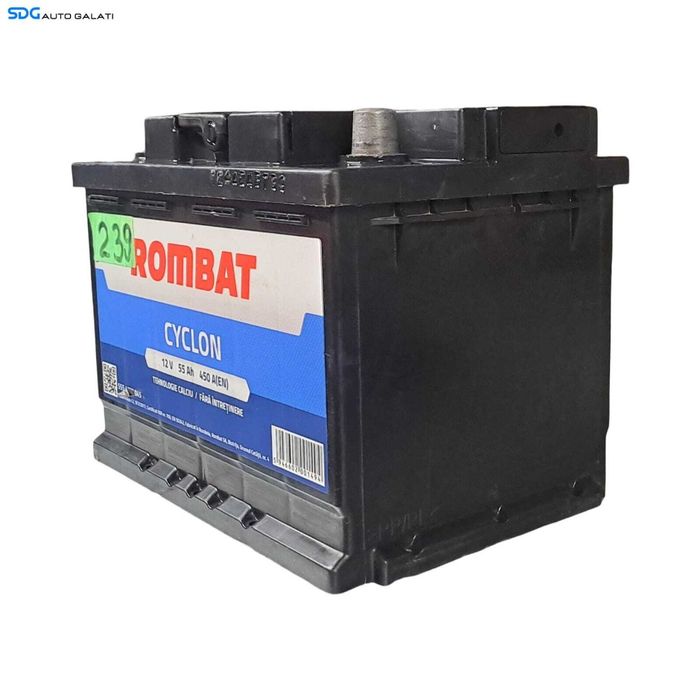 Baterie Acumulator Auto 55AH 450A ROMBAT 5554720045 Volkswagen Audi Seat Skoda Ford Opel Toyota BMW Mercedes Renault Peugeot Dacia 1999 - 2020 [B4783]