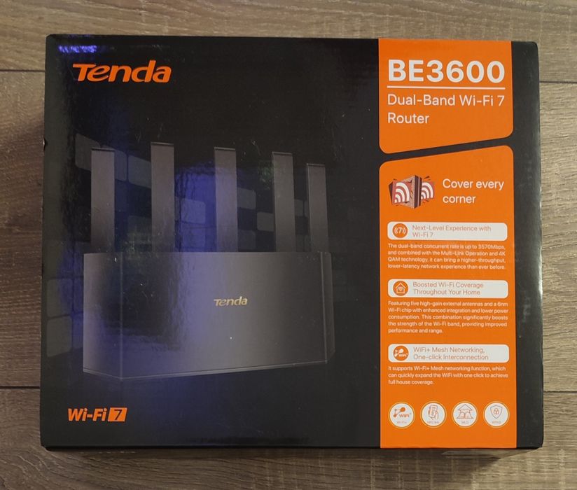 Router Wireless Gigabit TENDA TE3L BE3600, Wi-Fi 7