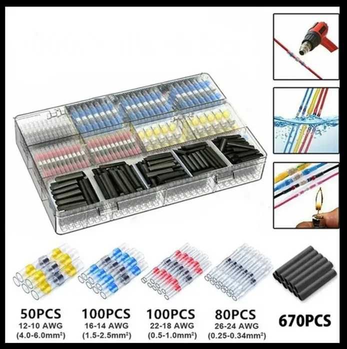 Conectori termocontactibili. 1000 buc.