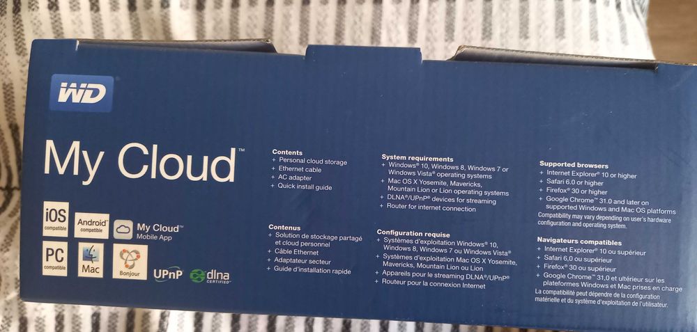 Външен твърд диск Western Digital WD My Cloud Personal Storage 3TB