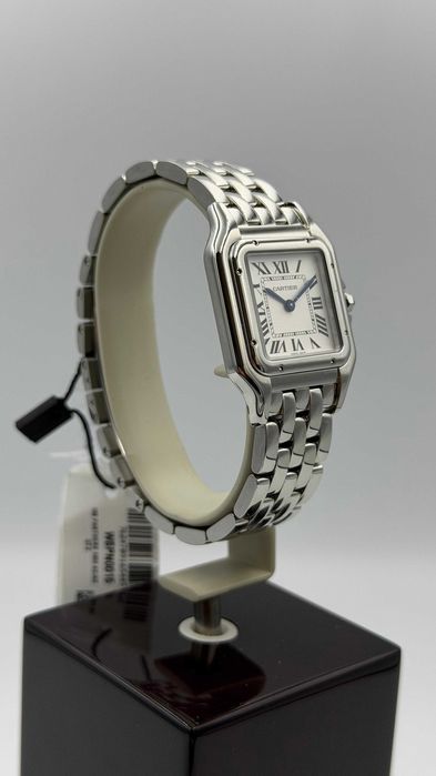Cartier WSPN0015, panthere mediu, oțel, 2025, 5000€.
