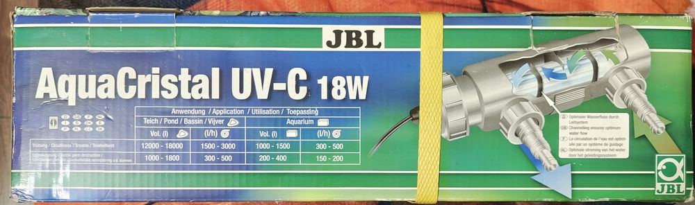 JBL Sterilizator Apă Acvariu Aqua cristal UV-C 18W NOU