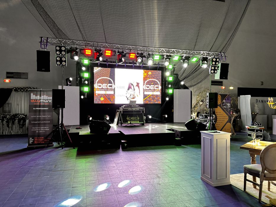 Dj-Mc,Scena,Ecran Led,Schela de Lumini,Sonorizare,PistoaleCO2 Band-uri