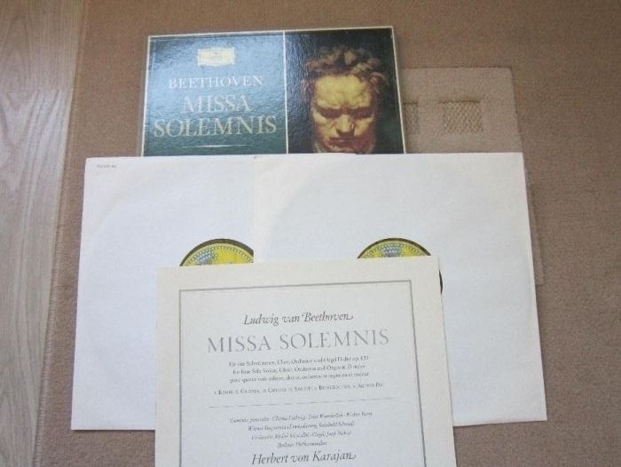 vinil rar Beethoven Missa Solemnis 1966 & Fidelio 1957 Karajan,Fricsay