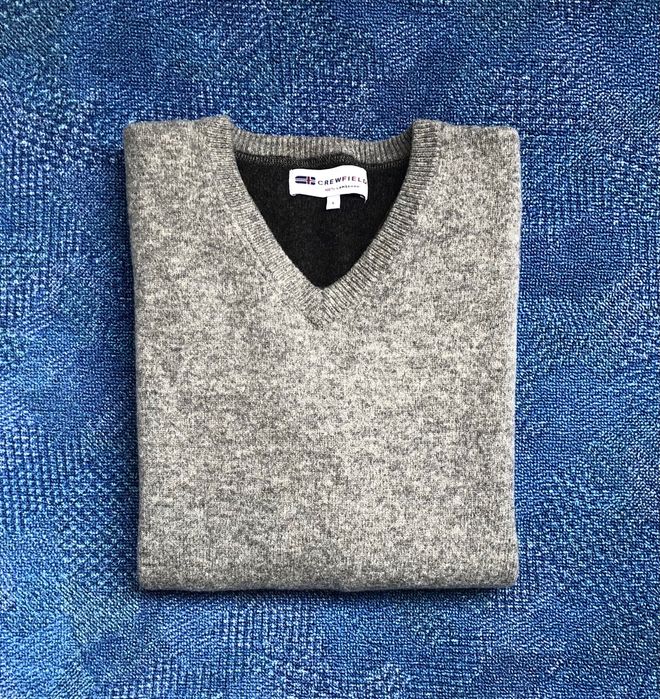 100% вълна Brax / Crewfield мъжки пуловери - L