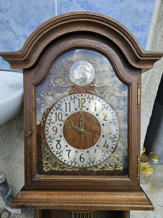 Германски антикварен стенен часовник с 3 тежести