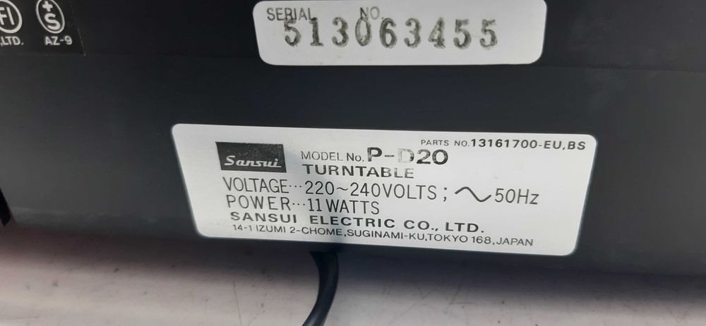 Pickup SANSUI P-D20  Automatic direct drive