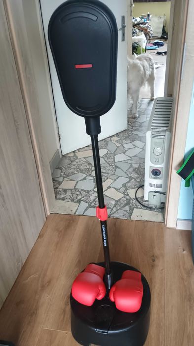 Боксова круша Decathlon OUTSHOCK + тренажор за рефлекс + ръкавици