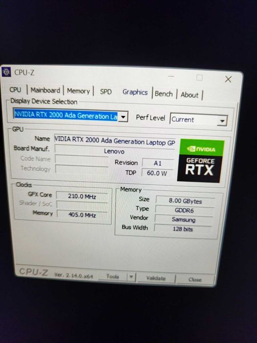 Lenovo ThinkPad P1 Gen 7 16”2,5K RTXA2000 Ultra 7 165H 16RAM 512GB SSD