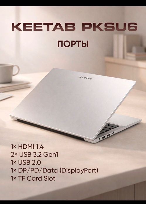 Noutbuk KEETAB ofis uy oqish va ish uchun Windovs ornatilgan