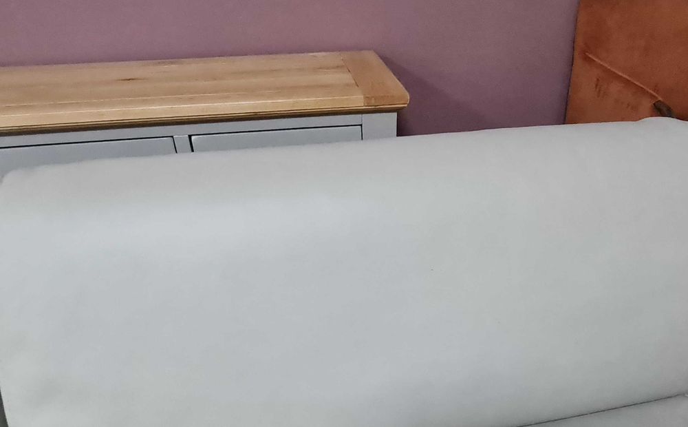 Сив кожен диван двойка "Moreno"