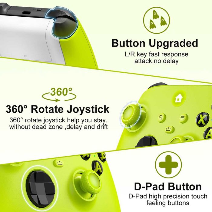 Безжичен Xbox контролер 2.4 GHz – жълт