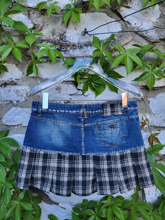 Fusta mini y2k denim