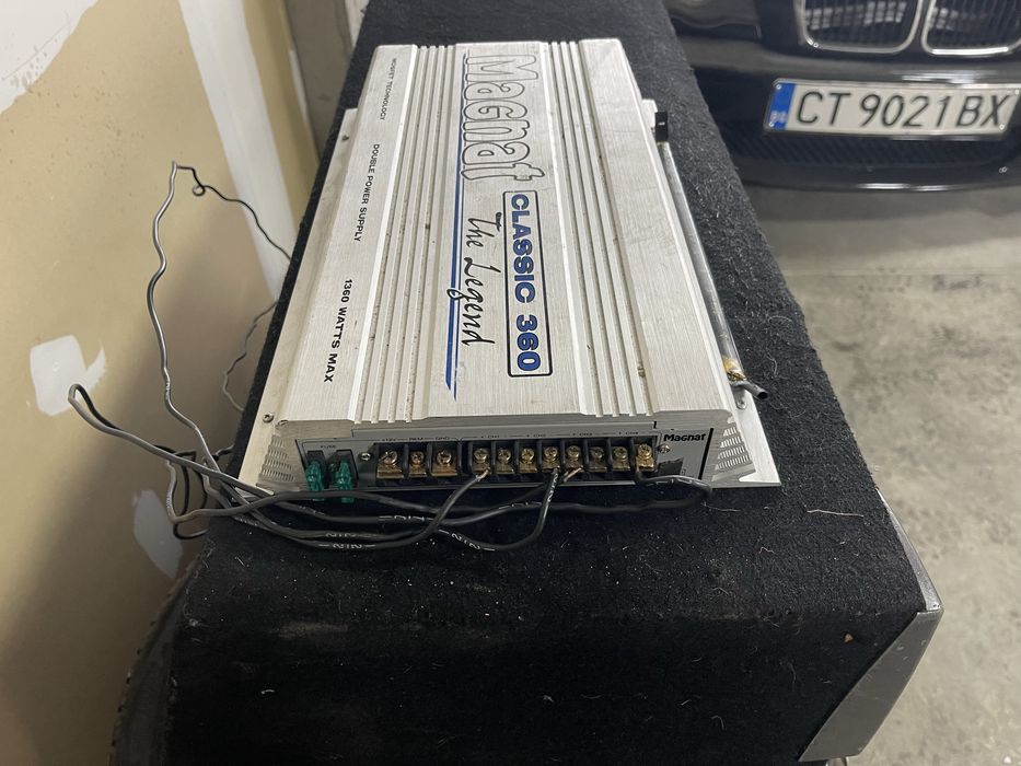 Бас каса Axton 2x12 с усилвател Magnat 1360w