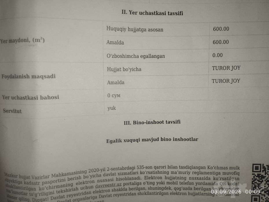 Жер жай Жана базар мпж 6 соток
