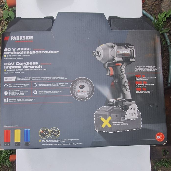 Pistol impact Parkside Performance 20v.