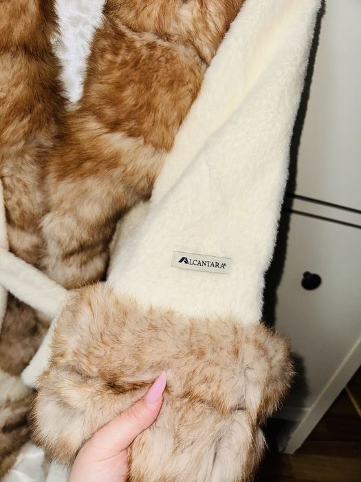 Haina de blana naturala-Luxury Alcantara