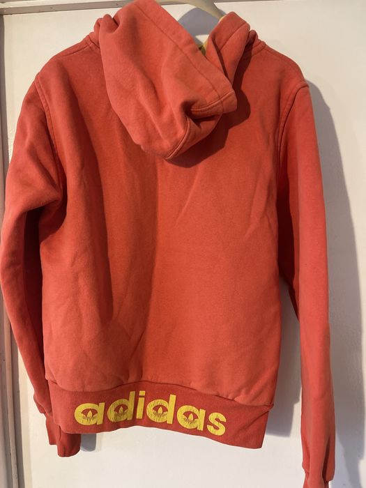 Адидас-поларен суичър с качулка